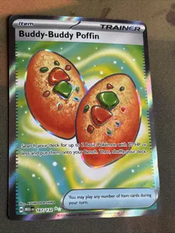 Pokemon TCG Buddy-Buddy Poffin 167/132 Ultra Rare Full Art Mega Evolutions - Image 1