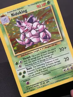 Pokemon TCG Nidoking 11/102 Base Set Unlimited Rare Holo Card - Image 4