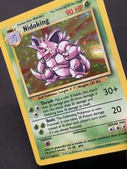 Pokemon TCG Nidoking 11/102 Base Set Unlimited Rare Holo Card - Image 5