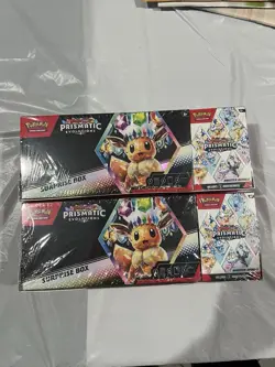 Lot of 2 Pokemon Prismatic Evolutions Surprise Box + Booster Bundle Sams Club - Image 1