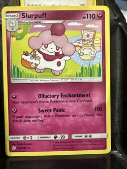 Pokemon TCG Slurpuff Sun & Moon - Cosmic Eclipse 154/236 Regular Rare - Image 1