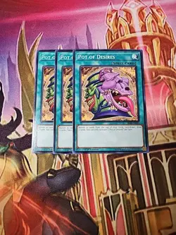 3X Pot of Desires - SR08-EN034 - Common - NM 1ST ED - Yugioh - Image 1