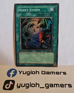 YUGIOH HEAVY STORM MRD-142 1ST EDITION SUPER LIGHT PLAYED - Image 1