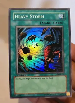 YUGIOH HEAVY STORM MRD-142 1ST EDITION SUPER LIGHT PLAYED - Image 3