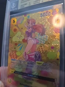 One Piece Nami SP ENG #OP08-106 Emperors in the New World OP09 BGS 10 PRISTINE - Image 2