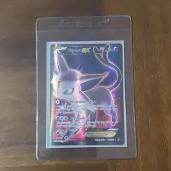 Pokemon Espeon EX Full Art Ultra Rare Breakpoint Holo 117/122 Card - Image 2