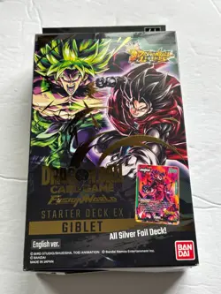 NEW Dragonball Card Game FusionWorld Starter Deck EX Giblet - All Silver Deck 51 - Image 1
