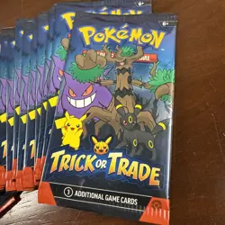 24 Pokemon Trading Card Game: Trick Or Trade (2024) Booster Pack New Sealed - Image 2