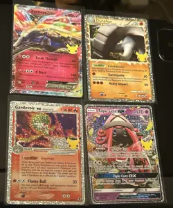 Pokemon Celebrations Holo Lot 4 Cards Xerneas Donphan Gardevoir EX Tapu Lele GX - Image 1