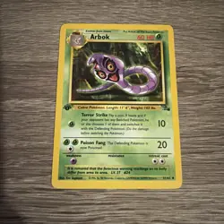 Arbok 31/62 Fossil 1st Edition Uncommon Pokemon Card Vintage WOTC Pokemon TCG - Image 1