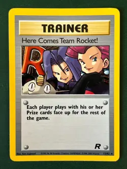 Here Comes Team Rocket! #15 Holo Rare Pokemon Card 1999 LP/NM - Image 1