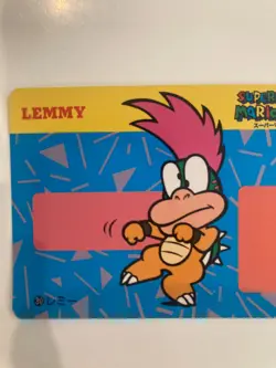 LEMMY SUPER MARIO BROS 4 MARIO WORLD BANPRESTO Card 1992 Nintendo 30 - Image 4