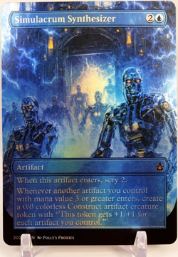 Simulacrum Synthsizer FOIL Proxy Card with Custom Fantasy Art - Image 1