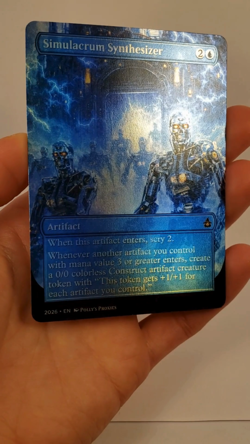 Simulacrum Synthsizer FOIL Proxy Card with Custom Fantasy Art - Image 2
