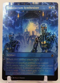 Simulacrum Synthsizer FOIL Proxy Card with Custom Fantasy Art - Image 3