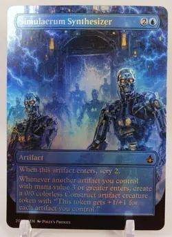 Simulacrum Synthsizer FOIL Proxy Card with Custom Fantasy Art - Image 4