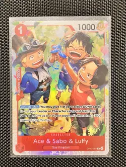 One Piece Card Game Ace & Sabo & Luffy Carrying On His Will Op13 007 - Image 1