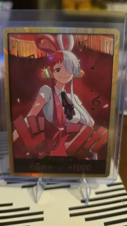 3x Japanese One Piece TCG EB03 Uta mixed card lot gold don SEC and alt art - Image 2