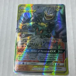Marshadow & Machamp GX Holo Card 82/214 Unbroken Bonds Series - Image 1