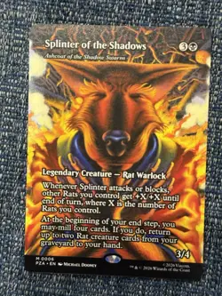 Splinter of the Shadows - Ashcoat of the Shadow Swarm Borderless Regular NM - Image 1