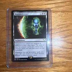 Wizards of the Coast Biotransference Enchantment Rare Black 030 Warhammer 2022 - Image 1