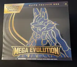 Pokemon Mega Evolution Elite Trainer Box Lucario ETB - Factory Sealed - Image 1