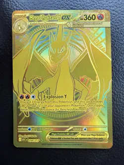 Mega Charizard Y EX 294/217 Gold Hyper Rare, Ascended Heroes, Pokemon TCG (NM) - Image 1