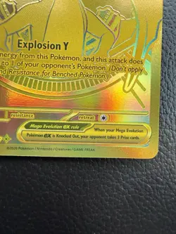 Mega Charizard Y EX 294/217 Gold Hyper Rare, Ascended Heroes, Pokemon TCG (NM) - Image 4