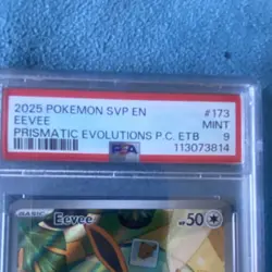 Pokemon Eevee 173 Sv: Scarlet & Violet Promo Holo Pokemon Center PSA 9 - Image 1