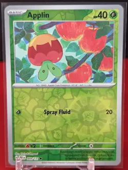 Pokemon Applin #9/131 Reverse Holo Scarlet & Violet Prismatic Evolutions - Image 1