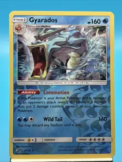 Pokemon Gyarados 20/70 Dragon Majesty Holo Rare Reverse Holo English LP - Image 1