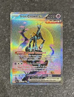 Pokemon TCG Iron Crown EX Temporal Forces 206/162 Special Illustration Rare Holo - Image 1