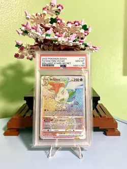 Pokemon Brilliant Stars Shaymin VStar 173/172 Secret Rare Rainbow Holo PSA 10 - Image 1