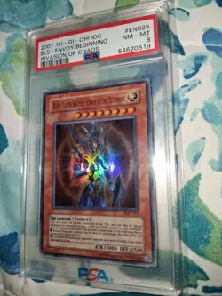 2007 Yugioh Black Luster Soldier - Envoy of the Beginning IOC-025 PSA 8 - Image 3
