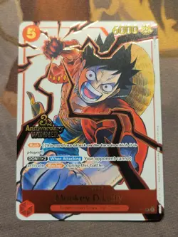 1x Monkey.D.Luffy [ST01-012] - 3rd Anniversary Winner Promo One Piece NM - Image 1