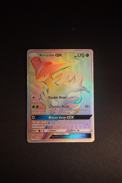 Pokemon Virizion GX 217/214 SM Lost Thunder Rainbow Secret Rare NM Card TCG ENG - Image 1