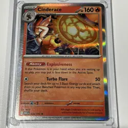 Cinderace 028/132 Pokemon Mega Evolution Rare Near Mint Holo Card NM/M - Image 2