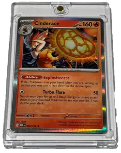 Cinderace 028/132 Pokemon Mega Evolution Rare Near Mint Holo Card NM/M - Image 5