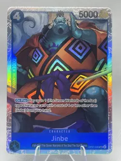 Jinbe SR Super Rare Op07-045 One Piece trading Card Game * ENGLISH * - Image 2