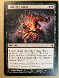 MTG 1x Praetor's Grasp # 71 New Phyrexia Modern Magic the Gathering Card x1 NM - Image 1