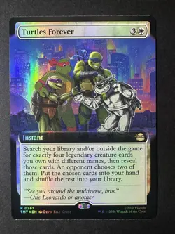 Turtles Forever - Foil - Extended Art R MTG Teenage Mutant Ninja Turtles M/NM - Image 1