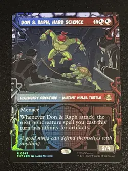 MTG Teenage Mutant Ninja Turtles Don & Raph, Hard Science Showcase Foil 0243 NM - Image 1