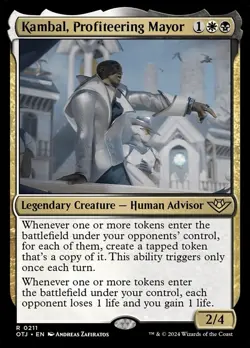 🧙Kambal, Profiteering Mayor R 0211 OTJ Outlaws Of Thunder Junction MTG - Image 1