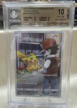 Pikachu Pokemon Strength Expansion Pack Dream League Alt Art BGS 10 Pristine - Image 1