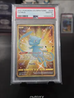 2021 POKEMON CELEBRATIONS #025 FULL ART/MEW PSA 10 - Image 1
