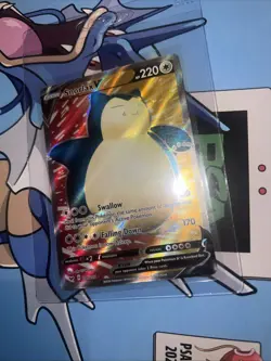 Pokemon Snorlax V 197/202 Swsh01: Sword & Shield Ultra Rare Full Art Holo NM - Image 2