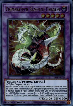 Yu-Gi-Oh! Chimeratech Rampage Dragon Ultra Rare GFP2-EN124 - Image 1