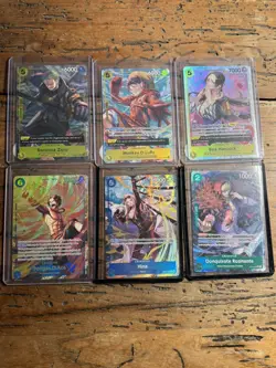 Collection Lot of One Piece SR Foil Cards & Don Cards Law Monkey Sabo boa mint - Image 3