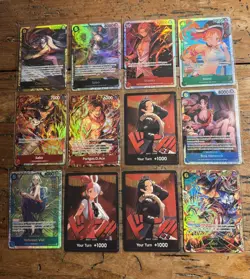 Collection Lot of One Piece SR Foil Cards & Don Cards Law Monkey Sabo boa mint - Image 4