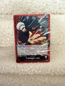 One Piece CCG Trafalgar Law Leader OP14-001 - Image 1